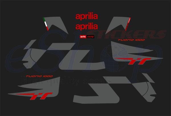 Tuono 1000 2006 Black set - custom decal
