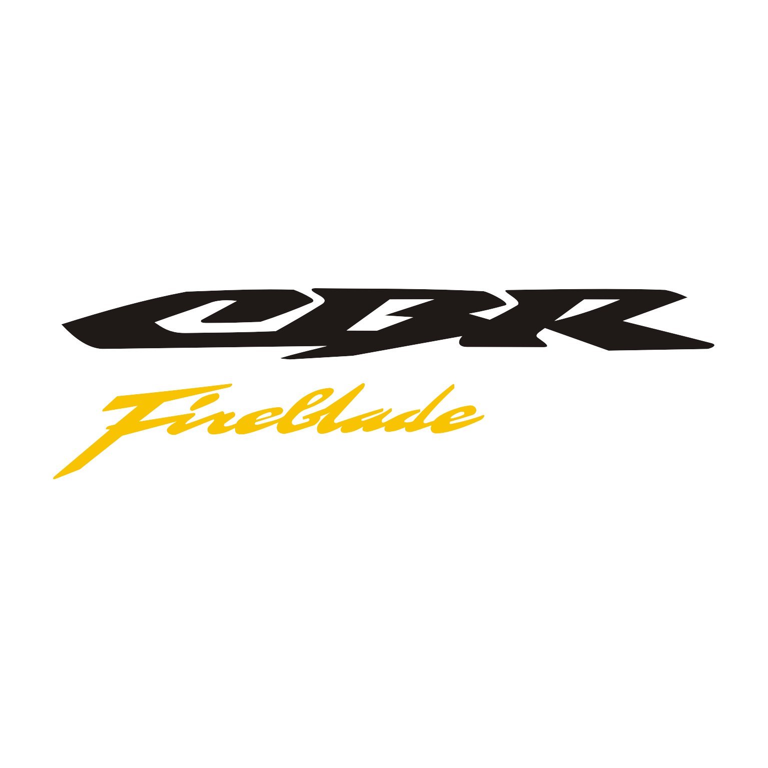 Cbr Fireblade Logo (2 colors) - custom decal