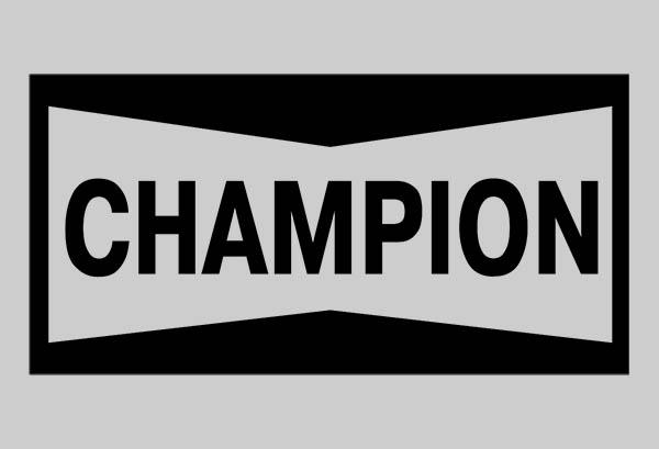 Champion logo - custom decal