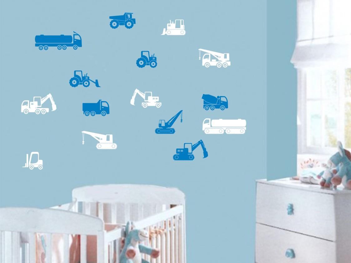 Construction cars - custom decal