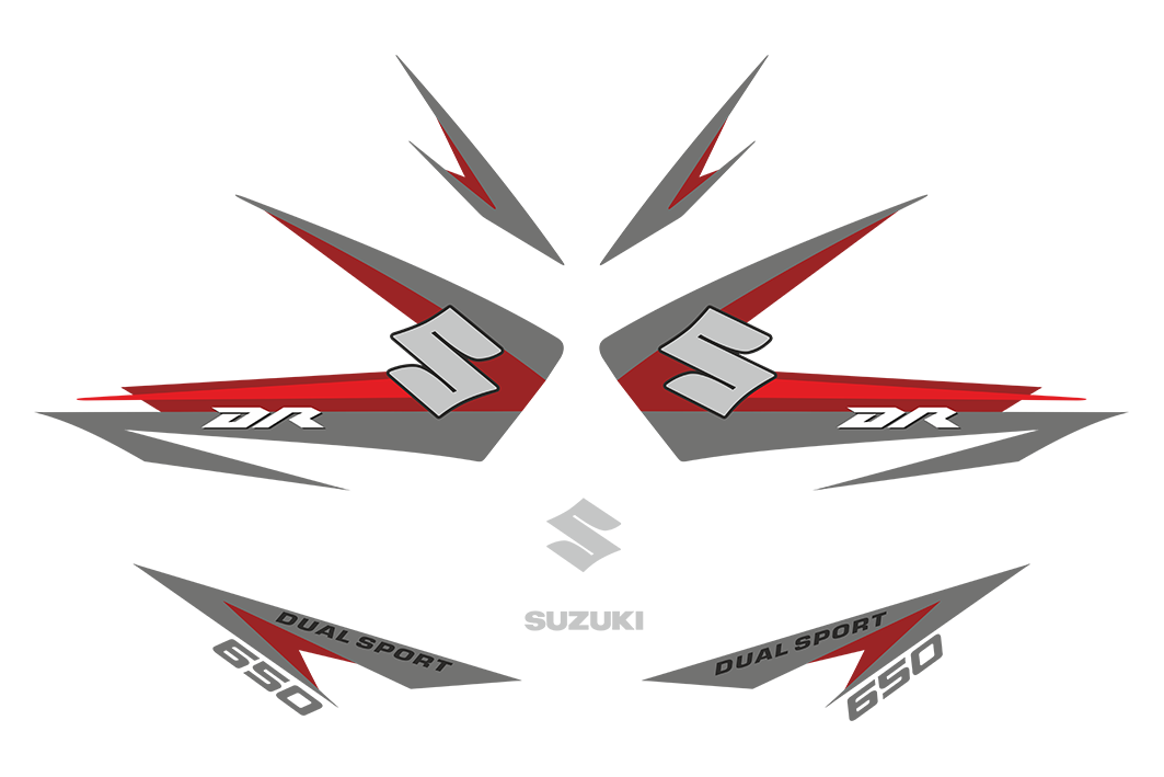 DR 650 set Mod 2010 Black version - custom decal