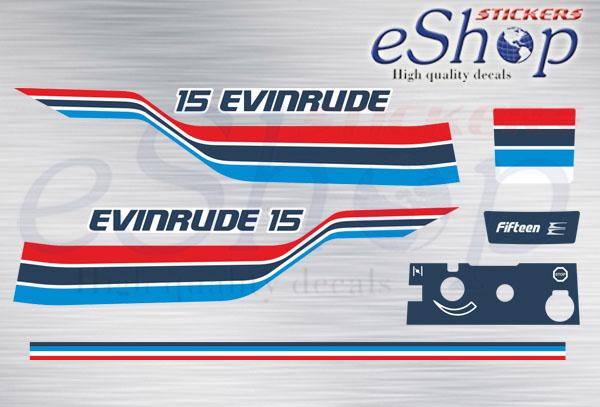15 Hp two stroke 1977 1978 set - custom decal
