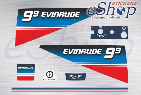 9.9 Hp two stroke 1980 set - custom decal