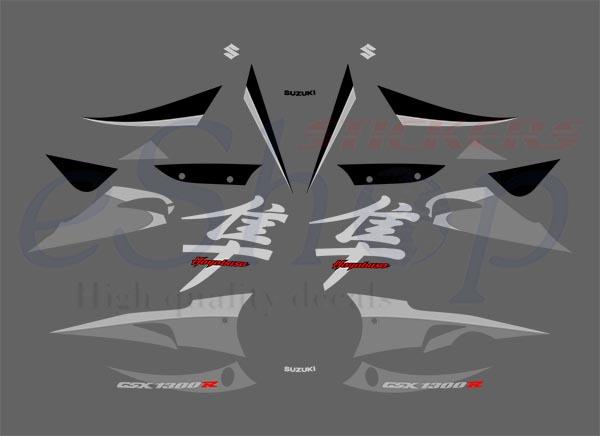 GSX 1300R Hayabusa 2005 2006 set #5 - custom decal