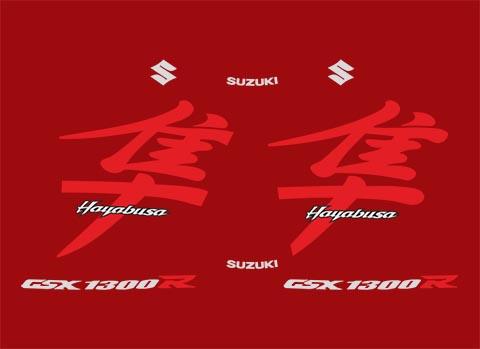 GSX 1300 Hayabusa 2007 Red set - custom decal