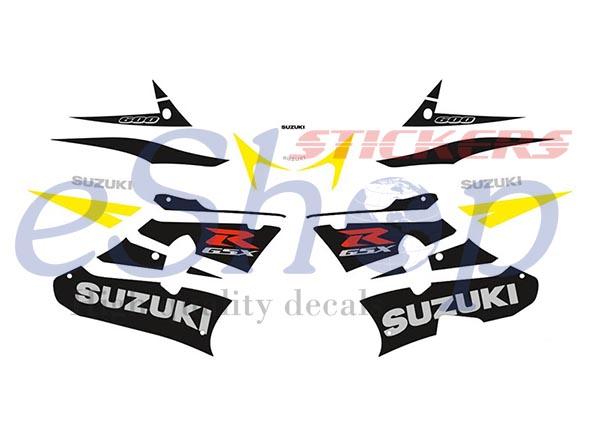 GSXR 600 K3 2003 Yellow - Black set - custom decal