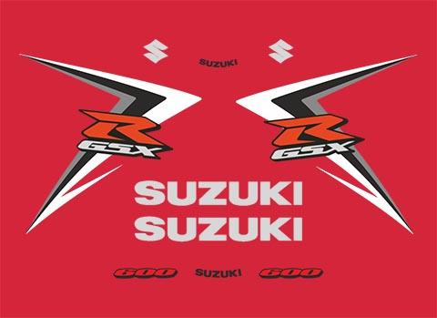 GSXR 600 2007 K7 Red Version - custom decal