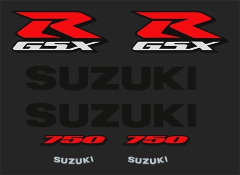 GSXR 750 K7 2007 Black Ver #3 set - custom decal