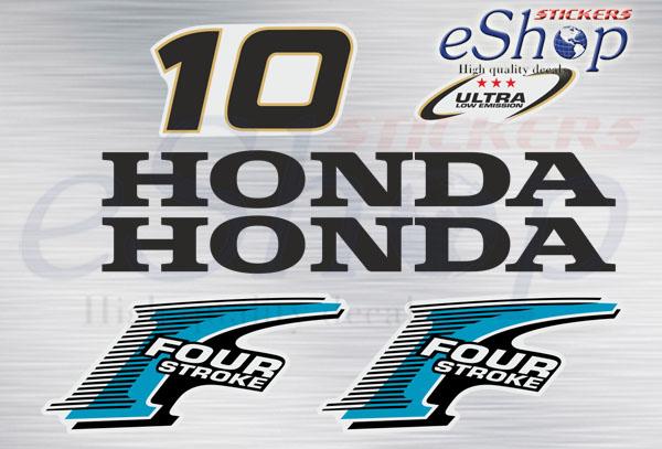 Honda bf 10 Hp Four Stroke 2006 decals set - custom decal