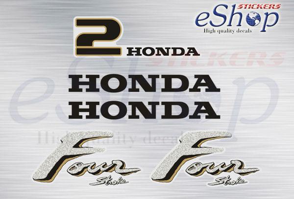 Honda BF 2 Hp 2000 2006 decals set - custom decal