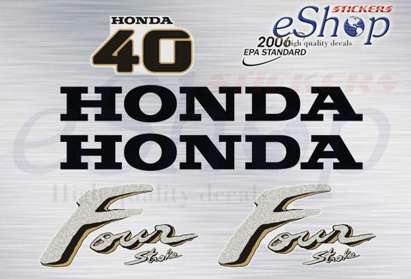 Honda BF 40 Hp 2000 2006 decals set - custom decal