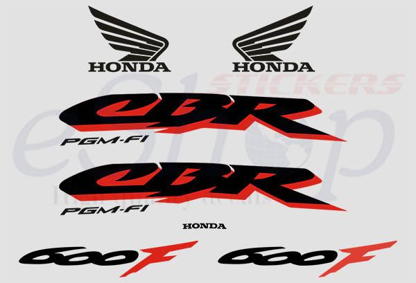 CBR 600 F 2001 2003 set #2 - custom decal