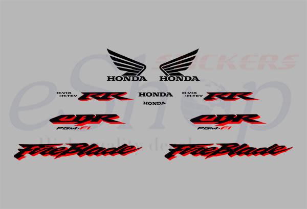 CBR 900RR 2001 Silver set - custom decal