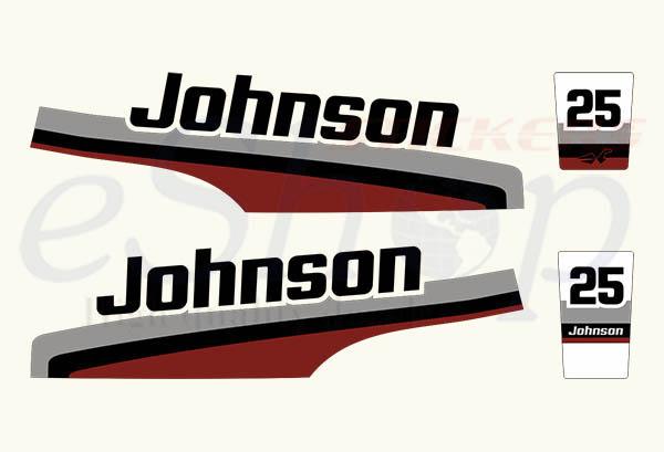 Johnson 25 Hp 1998 set - custom decal