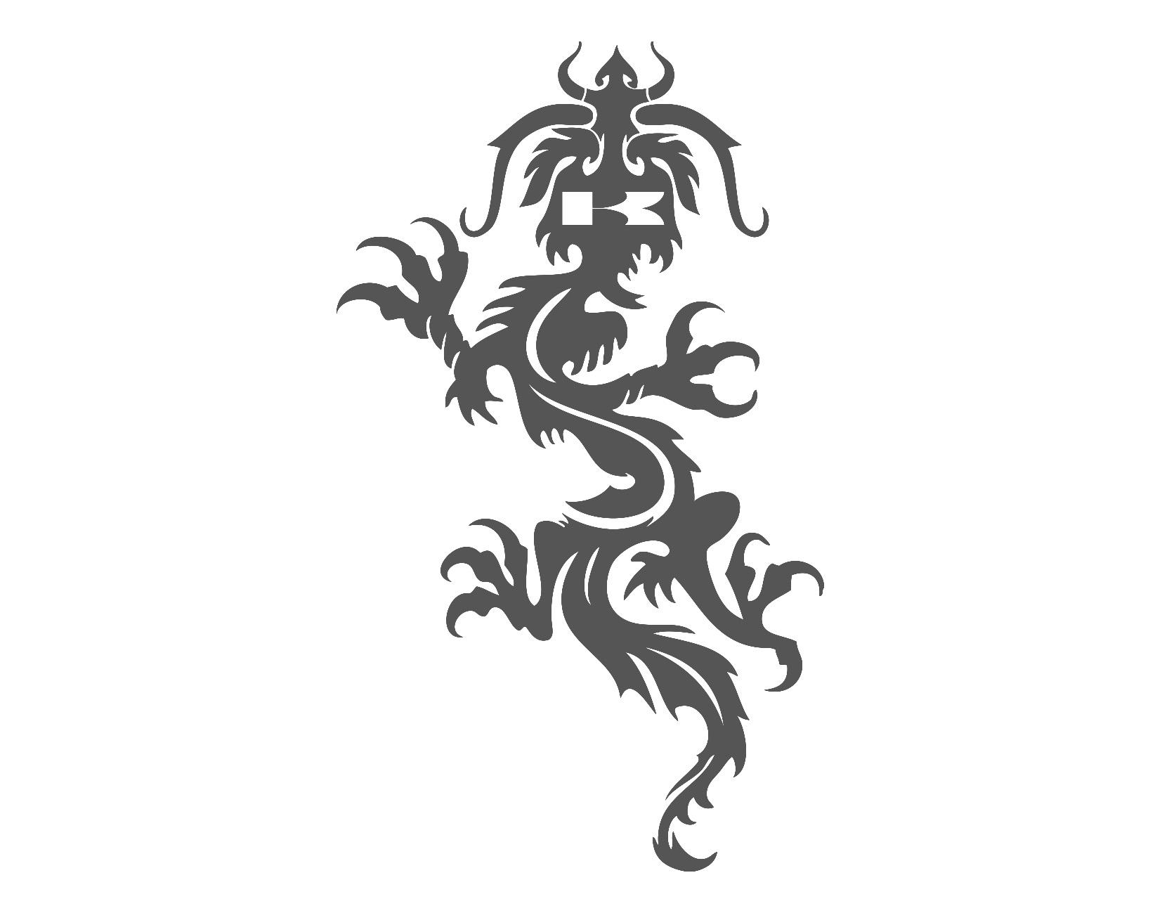 Kawasaki Dragon Tribal - custom decal