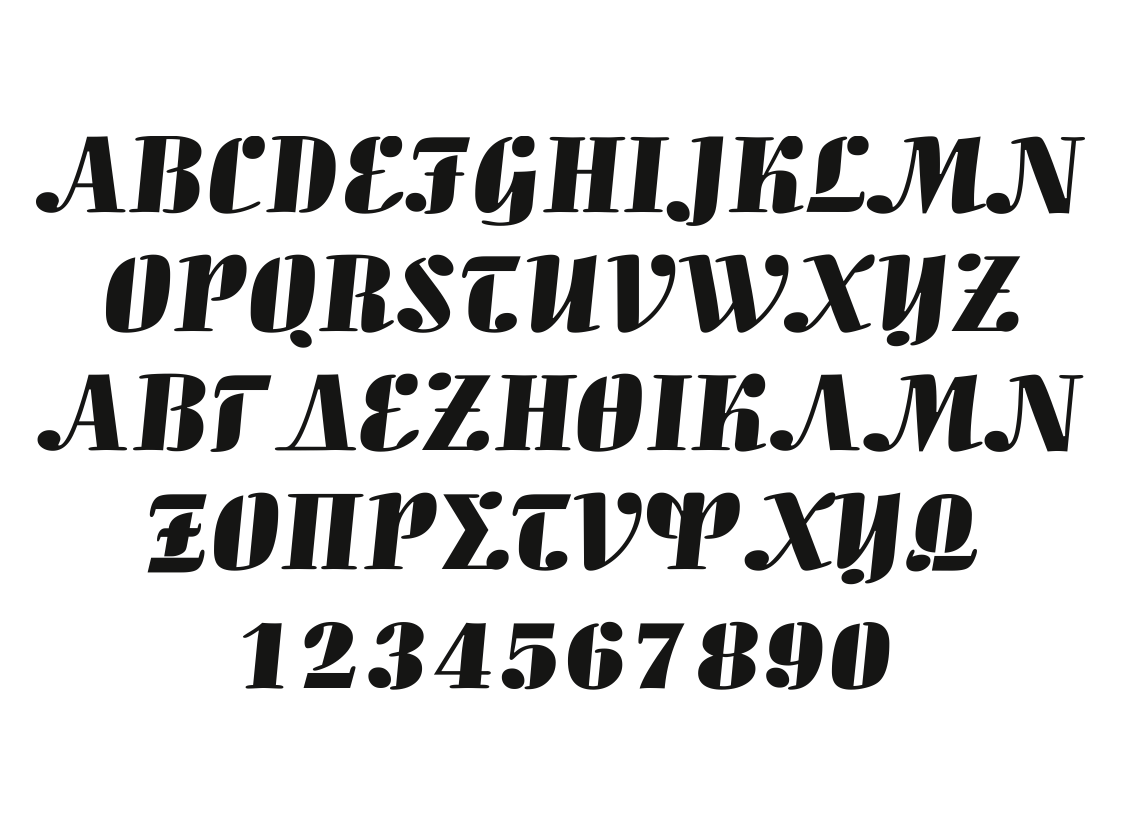 Alegro Font - custom decal