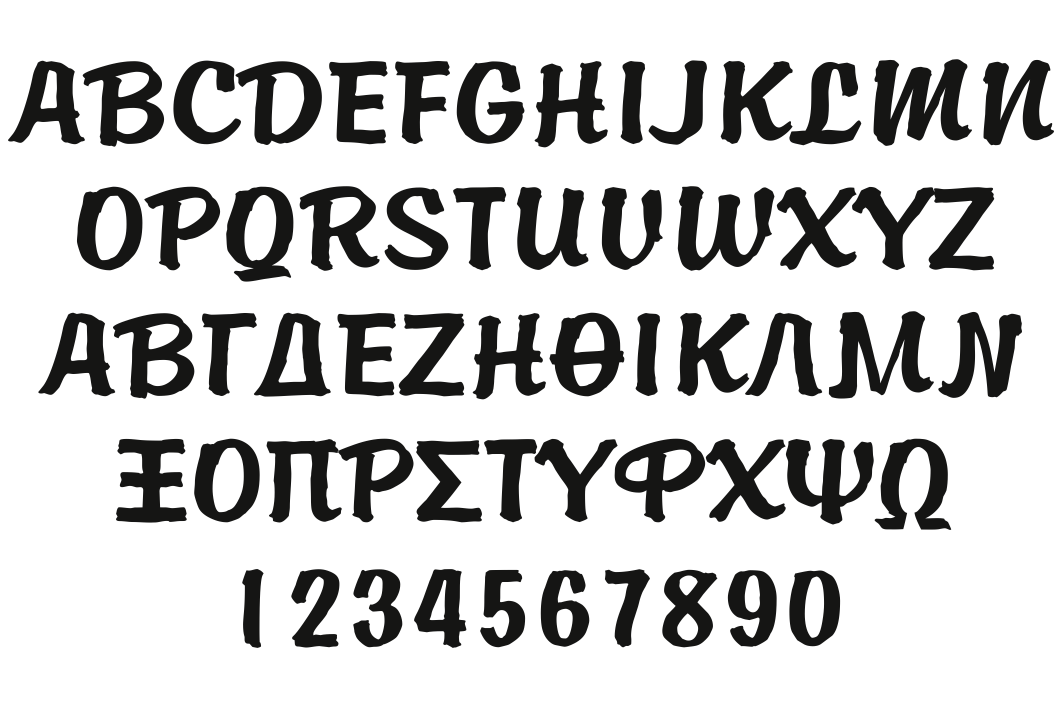 Brody Font - custom decal