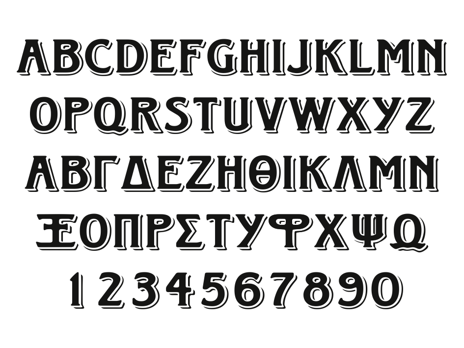 Comodon Font - custom decal