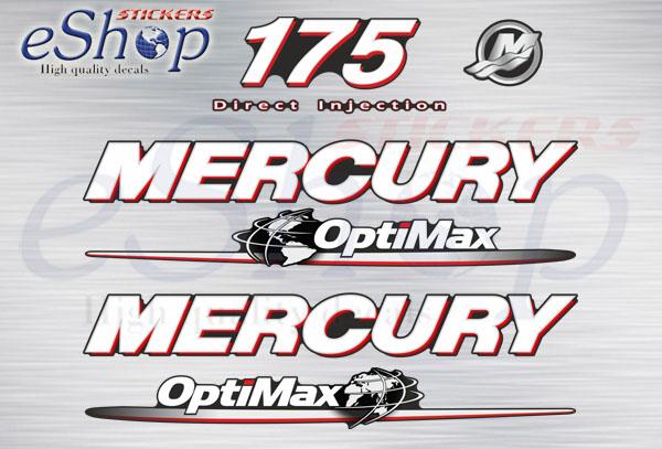 175 Hp Optimax 2006 2012 decals set - custom decal