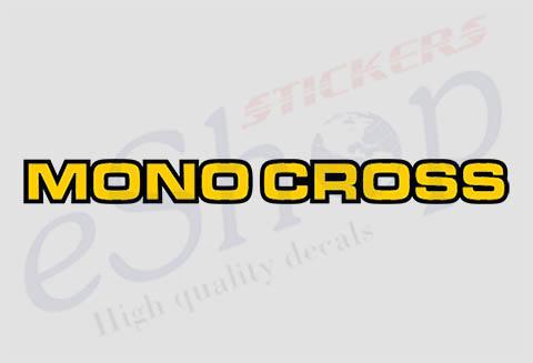 Mono Cross Logo #2 - custom decal