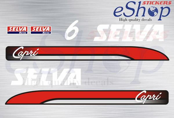 6 Hp two stroke Capri set - custom decal
