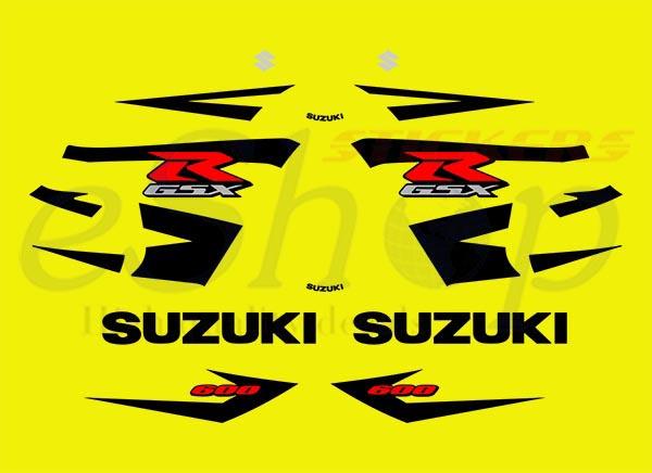 GSXR 600 2004 K4 Yellow set - custom decal