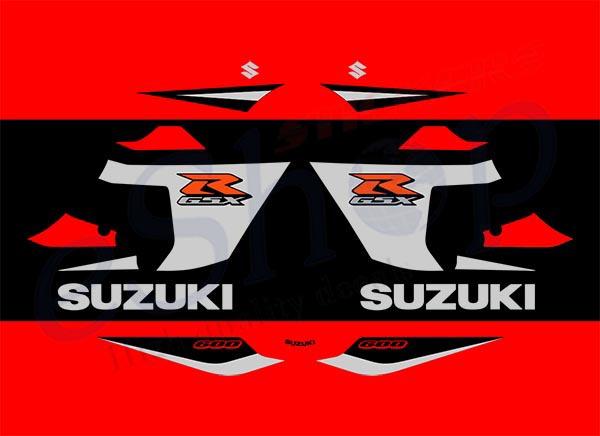 GSXR 600 K5 2005 Red set - custom decal
