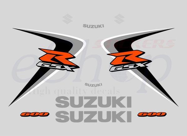 GSXR 600 K6 2006 Black set - custom decal