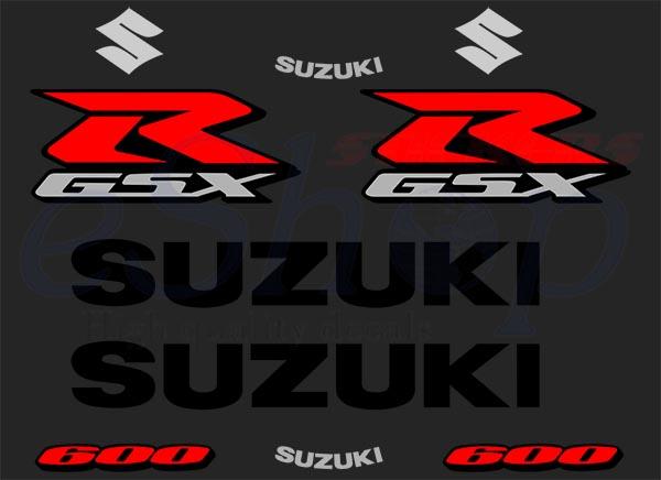 GSXR 600 K7 2007 Black Ver set - custom decal