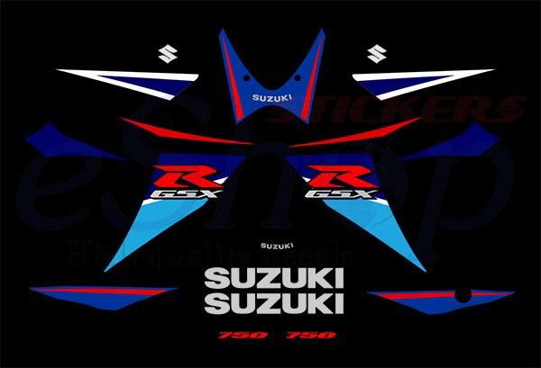 GSXR 750 K6 K7 2006 2007 set - custom decal