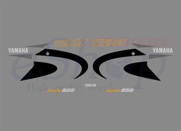 TDM 850 2000/2001 Black set - custom decal