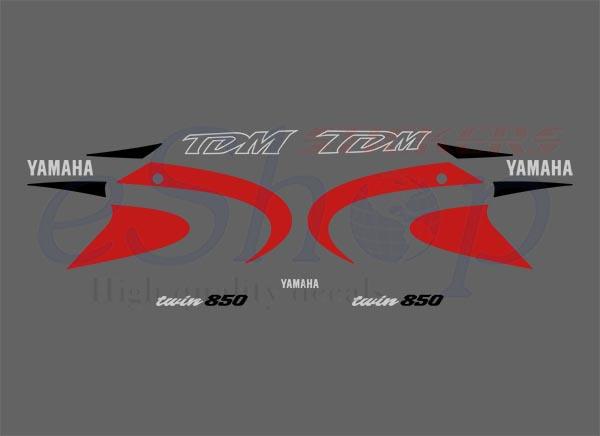 TDM 850 2000 2001 Red set - custom decal