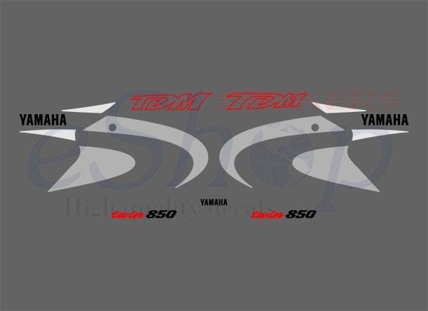 TDM 850 2000 2001 Silver set - custom decal