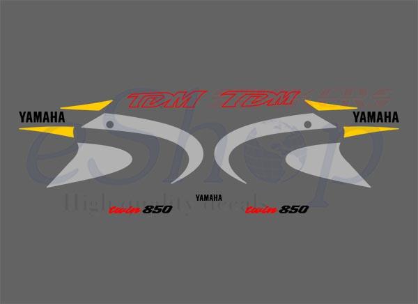 TDM 850 2000 2001 Yellow set - custom decal
