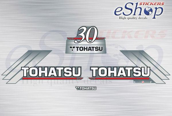 Tohatsu 30 Hp Two stroke 1996 2004 set - custom decal