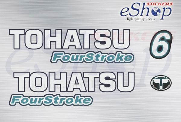 Tohatsu 6 Hp four stroke 2012 set - custom decal