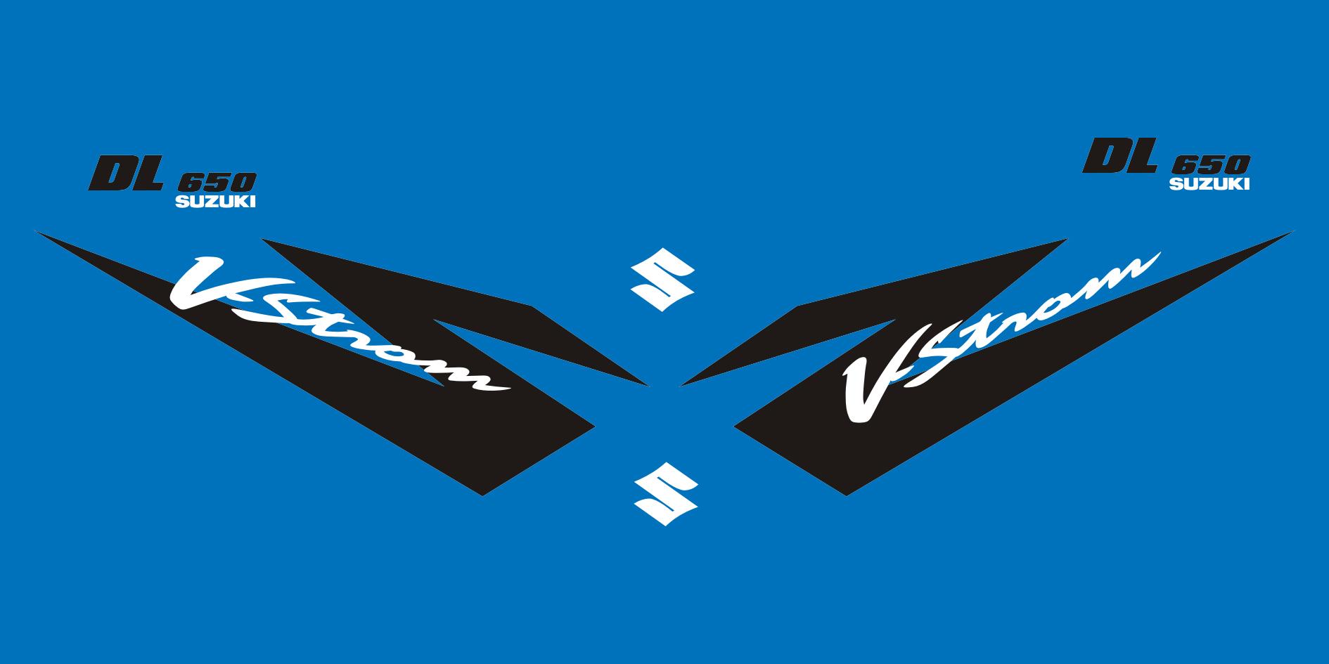V Strom DL 650 2003 2004 set - custom decal