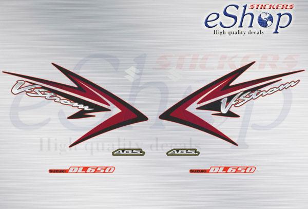 Suzuki V-Strom DL650 2009-12 (Red orange version) set #B - custom decal