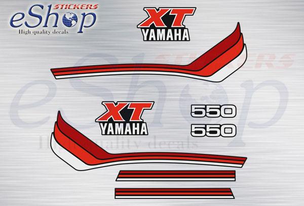 XT 550 1983 Black set - custom decal