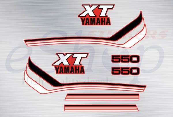 XT 550 1983 Red set - custom decal
