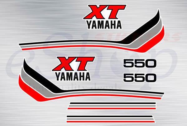 XT 550 1983 White set - custom decal