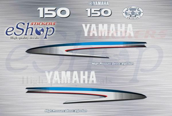 Yamaha 150 Hp Hpdi 2004 set - custom decal