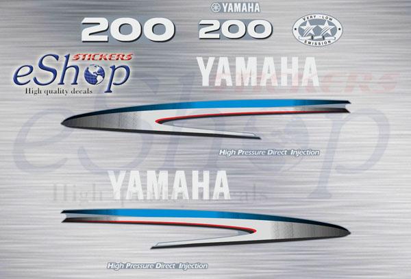 Yamaha 200 Hp Hpdi 2004 set - custom decal