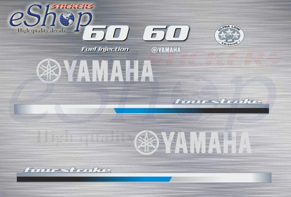 Yamaha f 60 Hp Four stroke 2014 decals set - custom decal