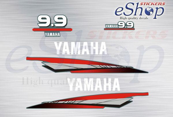 Yamaha 9.9 Hp two Stroke 2000 2004 decals set - custom decal