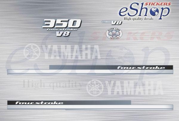 Yamaha F 350 Hp V8 2014 decals set - custom decal
