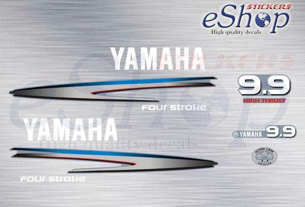 Yamaha f 9,9 Hp Four Stroke 2004 (Big block) decals set - custom decal