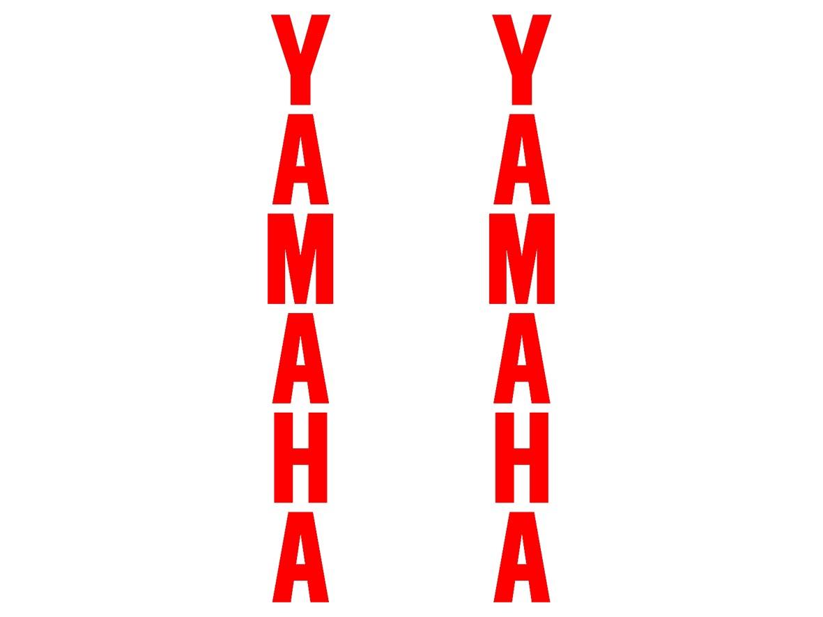 Pair Yamaha Logo Vertical - custom decal