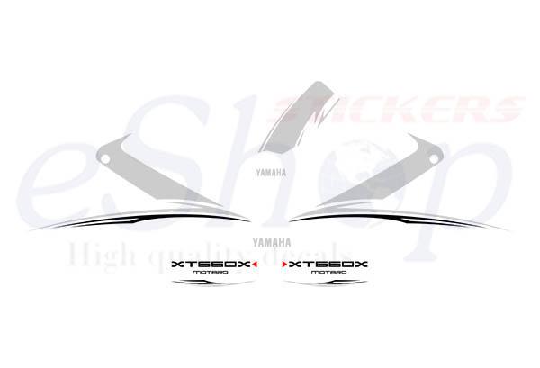 XT 660X 2010 motard White set - custom decal