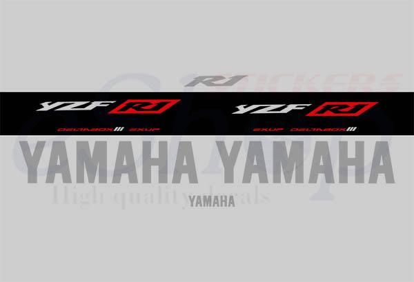 YZF R1 2003 Silver Black set - custom decal
